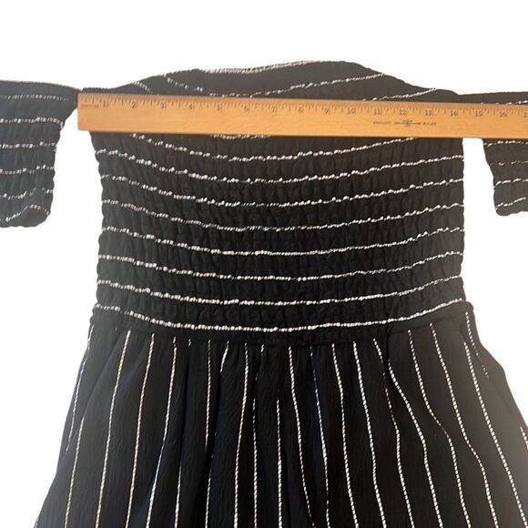 Altar'd Stat Black and White Off the Shoulder Wide Leg Jumpsuit Size Medium - Picture 10 of 10